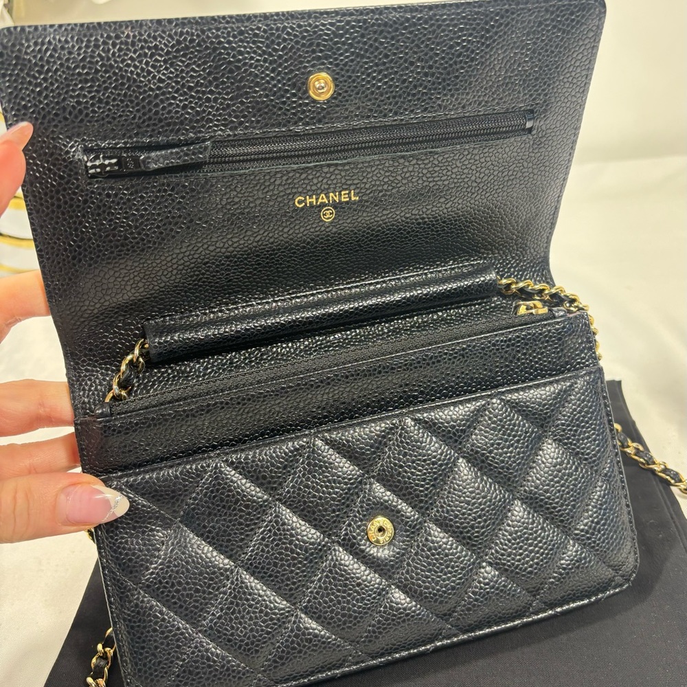 Gorgeous Chanel Woc black caviar gold hardware Sold - Picture 7 of 16